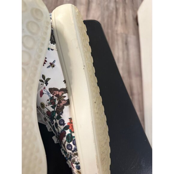 Ecco Kristjana Williams Floral  White Leather Womens Sneakers 40 EU / 9-9.5 US - Picture 9 of 14